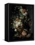 Roses, Flowers, Carnations-Jan van Huysum-Framed Stretched Canvas