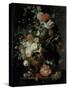 Roses, Flowers, Carnations-Jan van Huysum-Stretched Canvas