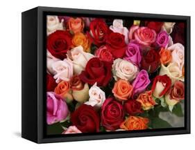 Roses for Sale at Flower Market-Tibor Bogn?r-Framed Stretched Canvas