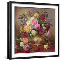 Roses from a Victorian Garden-Albert Williams-Framed Giclee Print