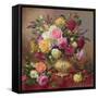 Roses from a Victorian Garden-Albert Williams-Framed Stretched Canvas