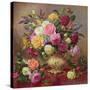 Roses from a Victorian Garden-Albert Williams-Stretched Canvas