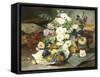 Roses from Nice-Eugene Henri Cauchois-Framed Stretched Canvas