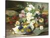 Roses from Nice-Eugene Henri Cauchois-Stretched Canvas