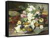 Roses from Nice-Eugene Henri Cauchois-Framed Stretched Canvas