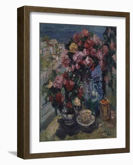Roses, Gurzuf, 1916-Konstantin Alexeyevich Korovin-Framed Giclee Print