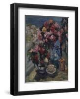 Roses, Gurzuf, 1916-Konstantin Alexeyevich Korovin-Framed Premium Giclee Print