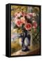 Roses in a Blue Vase, 1892-Pierre-Auguste Renoir-Framed Stretched Canvas