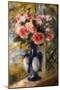 Roses in a Blue Vase, 1892-Pierre-Auguste Renoir-Mounted Giclee Print