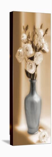 Roses In A Blue Vase-Christine Zalewski-Stretched Canvas