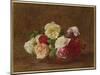 Roses in a Bowl, 1884-Henri Fantin-Latour-Mounted Giclee Print