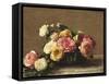 Roses in a Bowl-Henri Fantin-Latour-Framed Stretched Canvas