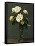 Roses in a Champagne Flute, 1873-Henri Fantin-Latour-Framed Stretched Canvas