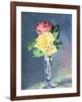 Roses in a Champaign-Glass, 1882-Edouard Manet-Framed Giclee Print