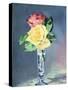 Roses in a Champaign-Glass, 1882-Edouard Manet-Stretched Canvas