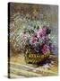 Roses in a Copper Vase, 1878-Claude Monet-Stretched Canvas