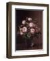 Roses in a Glass Vase, 1842-Johan Laurents Jensen-Framed Giclee Print