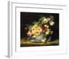 Roses in a Porcelain Bowl-Emilie Vouga-Framed Premium Giclee Print