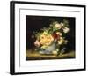 Roses in a Porcelain Bowl-Emilie Vouga-Framed Premium Giclee Print