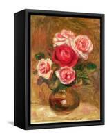 Roses in a Pot-Pierre-Auguste Renoir-Framed Stretched Canvas