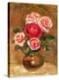 Roses in a Pot-Pierre-Auguste Renoir-Stretched Canvas