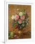 Roses in a Rose-Enamelled Vase, 1995-Albert Williams-Framed Giclee Print