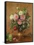 Roses in a Rose-Enamelled Vase, 1995-Albert Williams-Framed Stretched Canvas