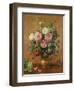 Roses in a Rose-Enamelled Vase, 1995-Albert Williams-Framed Premium Giclee Print