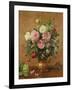 Roses in a Rose-Enamelled Vase, 1995-Albert Williams-Framed Giclee Print