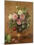 Roses in a Rose-Enamelled Vase, 1995-Albert Williams-Mounted Giclee Print