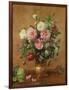 Roses in a Rose-Enamelled Vase, 1995-Albert Williams-Framed Premium Giclee Print