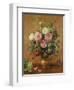 Roses in a Rose-Enamelled Vase, 1995-Albert Williams-Framed Giclee Print