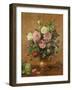 Roses in a Rose-Enamelled Vase, 1995-Albert Williams-Framed Giclee Print