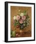 Roses in a Rose-Enamelled Vase, 1995-Albert Williams-Framed Giclee Print