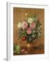 Roses in a Rose-Enamelled Vase, 1995-Albert Williams-Framed Giclee Print