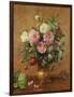 Roses in a Rose-Enamelled Vase, 1995-Albert Williams-Framed Giclee Print