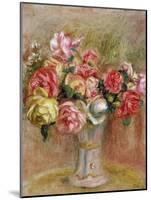 Roses in a Sevres Vase-Pierre-Auguste Renoir-Mounted Giclee Print