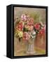 Roses in a Sevres Vase-Pierre-Auguste Renoir-Framed Stretched Canvas