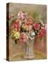 Roses in a Sevres Vase-Pierre-Auguste Renoir-Stretched Canvas