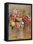 Roses in a Sevres Vase-Pierre-Auguste Renoir-Framed Stretched Canvas