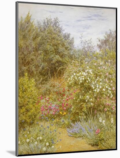 Roses in a Surrey Garden-Helen Allingham-Mounted Giclee Print