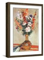 Roses in a Vase, 1872-Pierre-Auguste Renoir-Framed Giclee Print