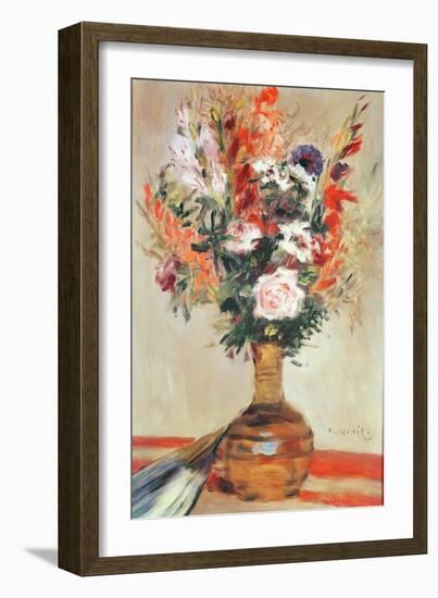 Roses in a Vase, 1872-Pierre-Auguste Renoir-Framed Giclee Print