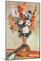 Roses in a Vase, 1872-Pierre-Auguste Renoir-Mounted Giclee Print