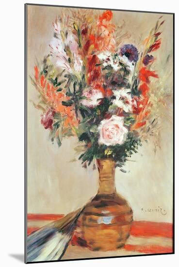 Roses in a Vase, 1872-Pierre-Auguste Renoir-Mounted Giclee Print