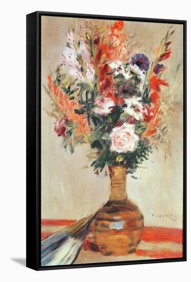 Roses in a Vase, 1872-Pierre-Auguste Renoir-Framed Stretched Canvas