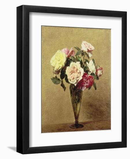 Roses in a Vase, 1892-Henri Fantin-Latour-Framed Giclee Print