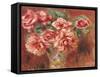 Roses in a Vase, circa 1890-Pierre-Auguste Renoir-Framed Stretched Canvas