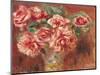 Roses in a Vase, circa 1890-Pierre-Auguste Renoir-Mounted Giclee Print