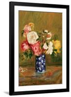 Roses in a Vase-Pierre-Auguste Renoir-Framed Art Print